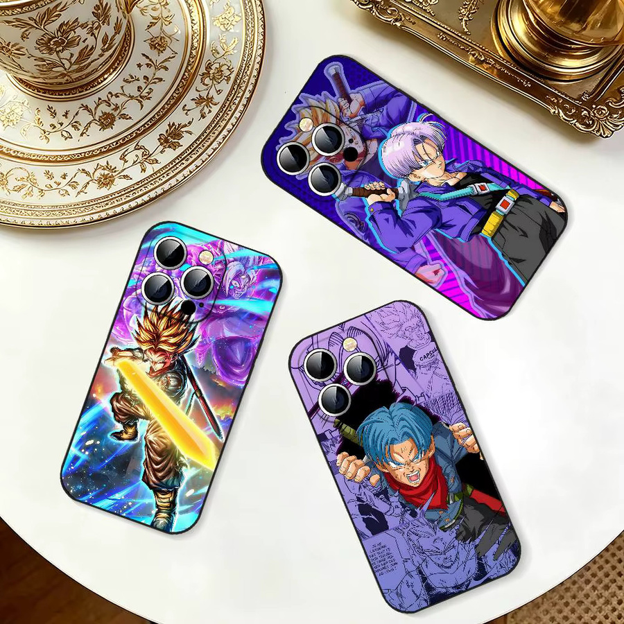 Stoßfeste Handyhülle Dragon Ball Future Trunks in Schwarz für iPhone 11 bis iPhone 17 Modelle - Bild 3