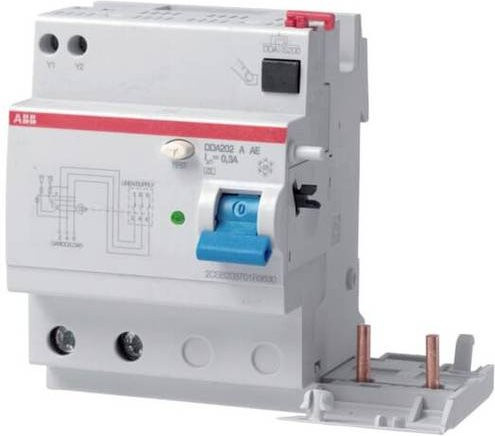 ABB DDA202 A-63/0,03 AE FI-Schutzschalter RCD 2-polig 63A 0,03A 230V Grau - Bild 1