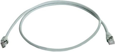Telegärtner RJ45 Patchkabel CAT 6a S/FTP Ethernet LAN, Grau, 3,5 m - Bild 1