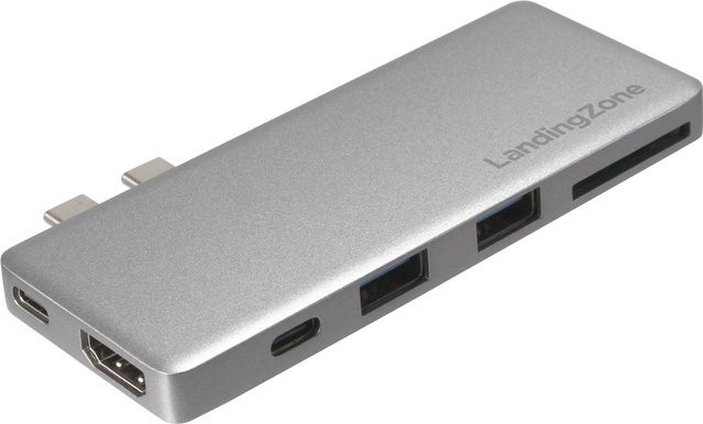 LandingZone USB Type-C Hub für MacBook in Space Grau - Bild 1