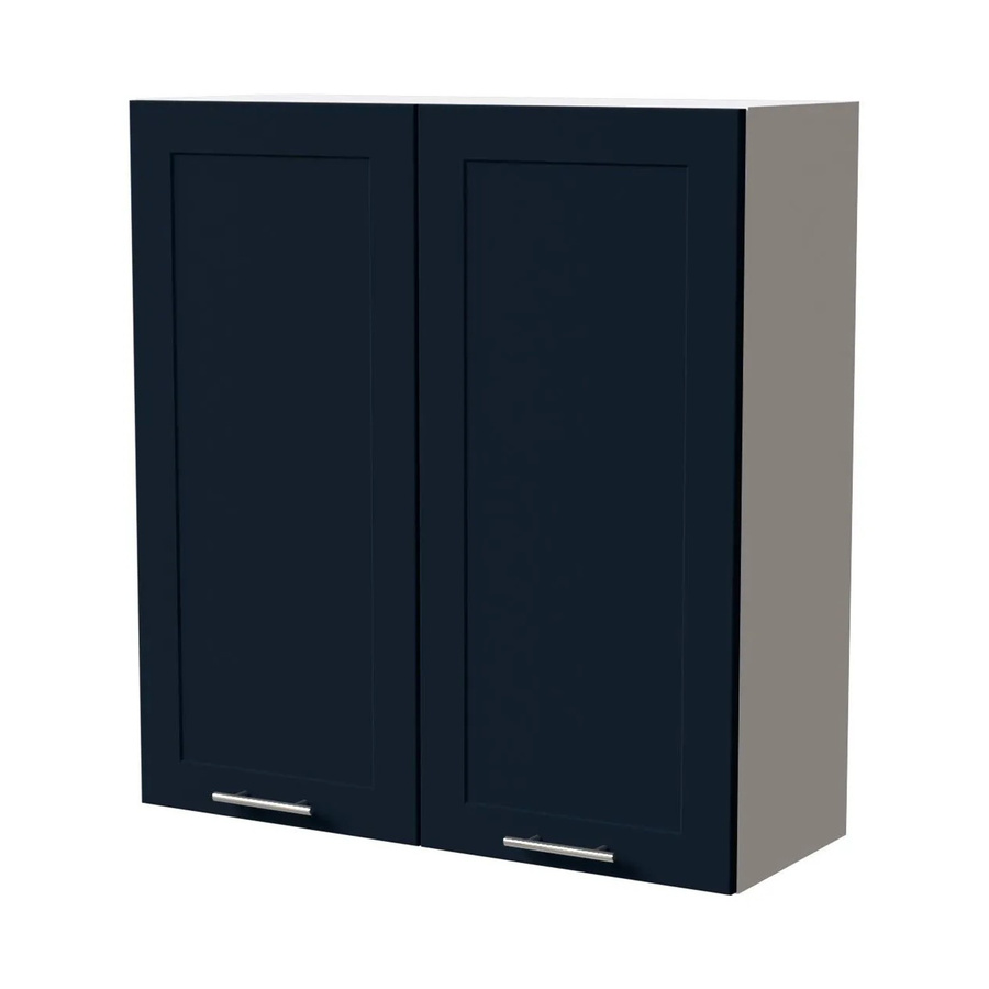 Feldmann-Wohnen Hängeschrank Oslo Weiß und Indigo Matt B: 90 cm, T: 32,5 cm, H: 96 cm - Bild 2