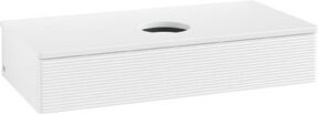 V&B Waschtischunterschrank Antao mit Frontstruktur in Weiß, B/T/H: 100 x 50 x 19 cm - Bild 1