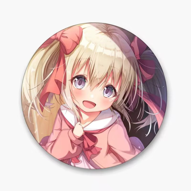 Mesuca Anstecknadel Anime, Emaille, rund - Bild 4