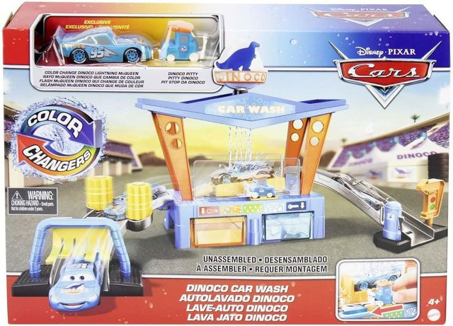 Mattel Disney Pixar Cars Dinoco Autowaschanlage, inkl. Fahrzeug mit Farbwechsel, ab 3 Jahre - Bild 1