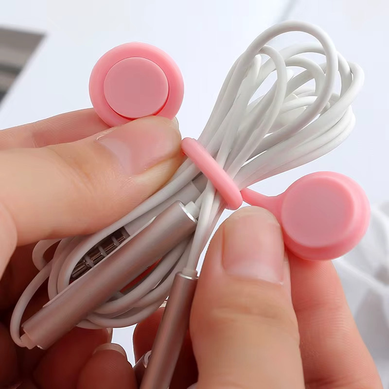 JCD Magnetischer Datenkabel-Organizer aus Silikon in Schwarz zur Aufbewahrung von Mobiltelefonen und Kopfhörern - Bild 4