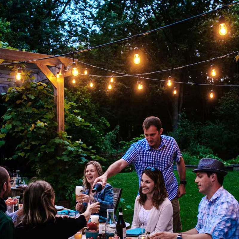 Wasserdichte LED-Lichterkette von CHENBEN mit warmweißem Licht 3000K für Garten, Camping und Outdoor-Dekoration - Bild 3