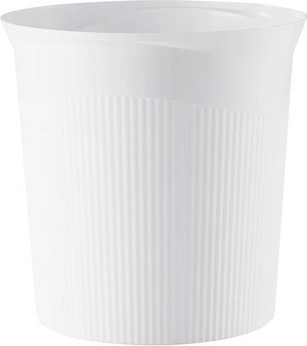 HAN Re-LOOP Papierkorb aus Recycling-Kunststoff, Weiß, Volumen 13 l, Durchmesser: 28,8 cm, Höhe: 28,7 cm - Bild 1