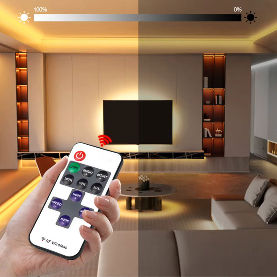 Acosh Neon-LED-Streifen Warmweiß mit USB-Anschluss und dimmbarer RF-Fernbedienung aus Silikon - Bild 5