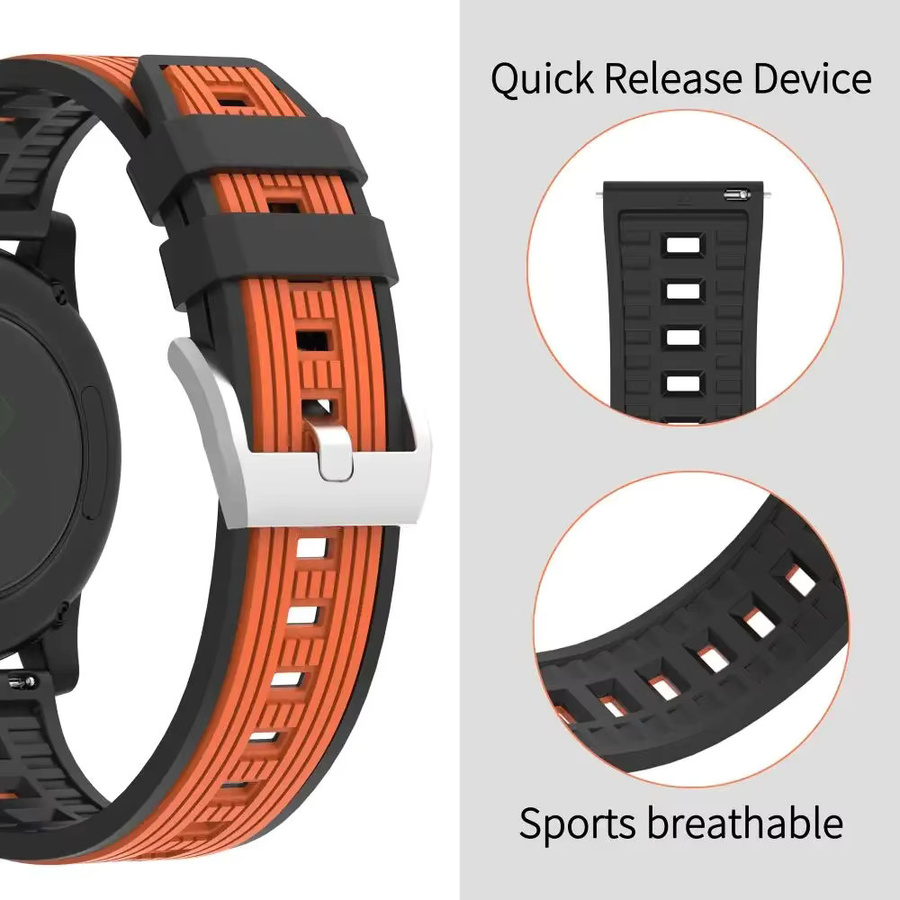 Huawei Uhrenarmband Silikon, orange, Unisex - Bild 5