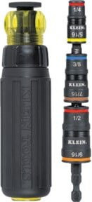 Klein Tools Steckschlüssel Set 7 in 1 Ratsche 1/4 Zoll aus Stahl, Mehrfarbig - Bild 1