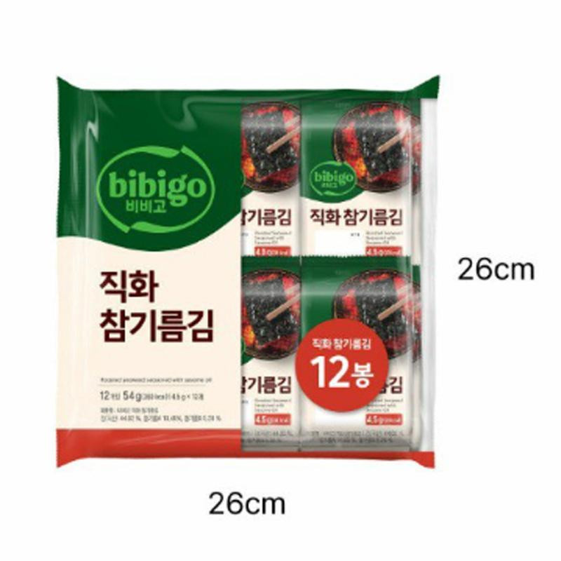 Bibigo Gerösteter Seetang mit Sesamöl 12 x 4,5 g - Bild 2
