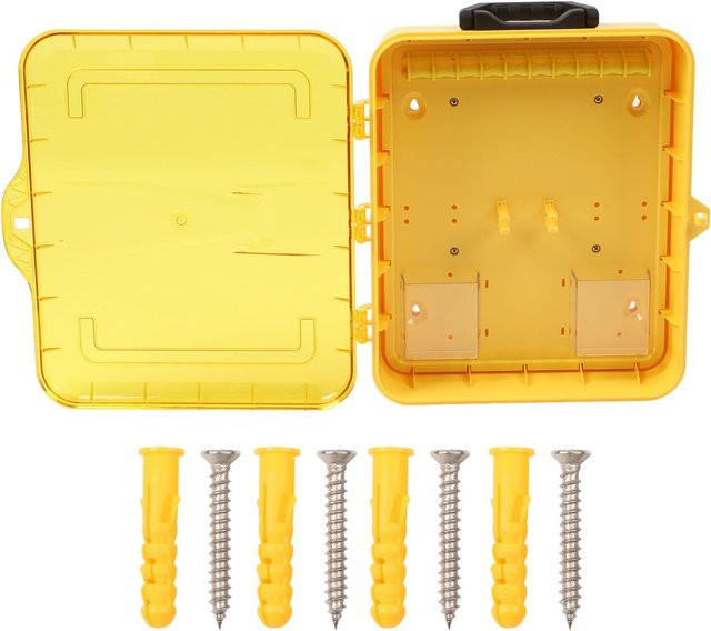 GoolRC Lockout Tagout Station Tragbare LOTO Vorhängeschloss-Verwaltungsbox in Gelb und Transparent - Bild 1
