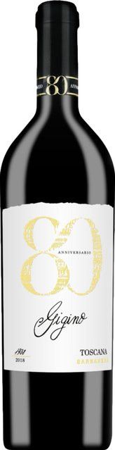 Barbanera Gigino 80 Anniversario Rotwein, Merlot, 2022, Toskana, trocken, 0,75 l - Bild 1
