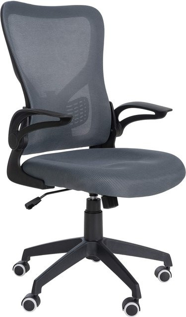 CLP Bürostuhl Hudson Ergonomischer Chefsessel mit Lendenwirbelstütze, Drehstuhl mit Armlehnen und Fußkreuz, Stoff, Belastbarkeit bis 120 kg - Bild 1
