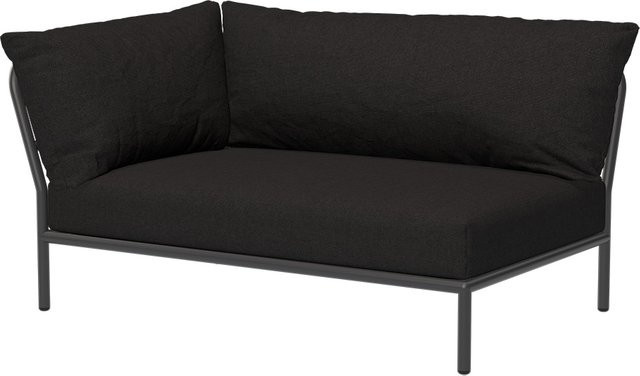 Houe LEVEL 2 Lounge 2-Sitzer mit linker Armlehne in Char, Grau und Schwarz mit Aluminium und Acrylgewebe - Bild 1