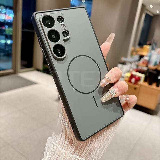 Stoßfeste Silikon Handyhülle mit matter Rückseite für Samsung Galaxy S26 Ultra, S25 Plus, S24 Ultra, S23 Ultra und S23 in Grau - Bild 1