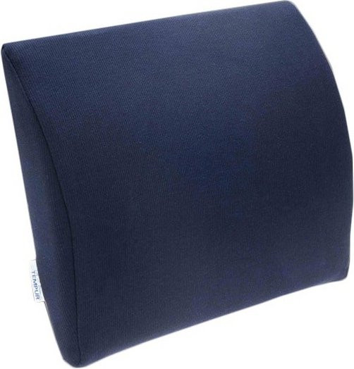 TEMPUR Transit Lordosekissen in Blau zur Entlastung der Lendenwirbelsäule auf Reisen - Bild 1