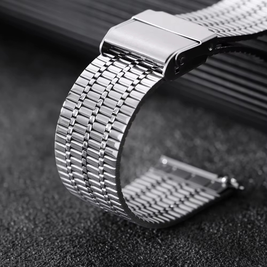 Uhrenarmband Edelstahl, Silber, Unisex, 20 22 mm - Bild 3