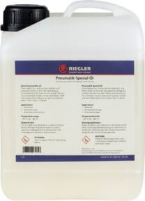 RIEGLER Pneumatik-Spezial-Öl in der transparenten Flasche, 2,5 l - Bild 1