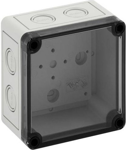 Spelsberg TK PS 1111-7-tm Installations-Gehäuse aus Polycarbonat und Polystyrol in Lichtgrau RAL 7035, B/T/H: 11,0 x 11,0 x 6,6 cm - Bild 1