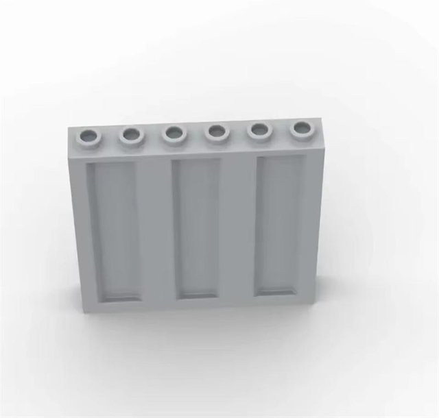 IAJIALE Paneelsteine 1x6x5 Bauteile Vertikal Wellblech 10-teiliges Set - Bild 1