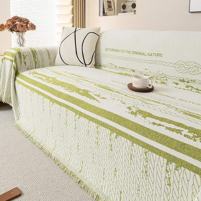 Universal Chenille Sofabezug für Ganzjahresnutzung mit Kissenbezug, B/B: 180 x 130 cm - Bild 1