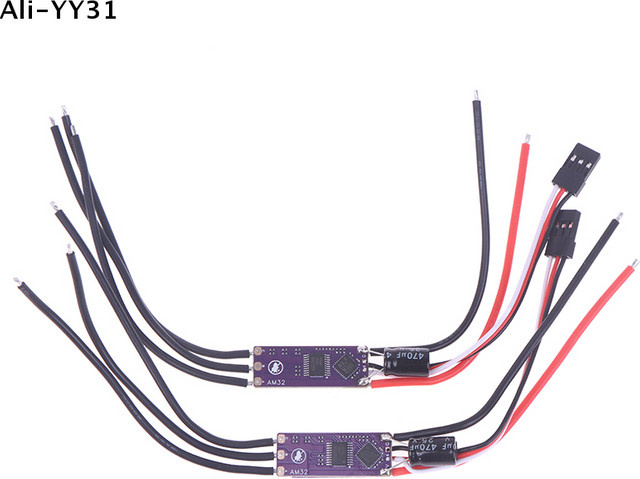 Wy AM32 32-Bit ESC 2-4S 30/40A Drehzahlregler, 1-teiliges Set, Schwarz - Bild 1