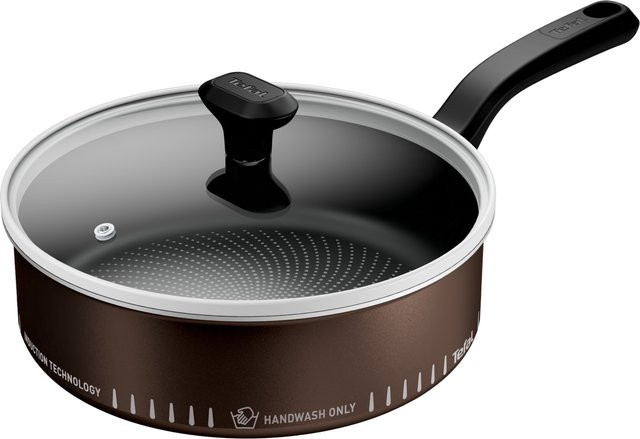 TEFAL Aluminium-Schmorpfanne Light Cook in Braun, Durchmesser: 24 cm - Bild 1