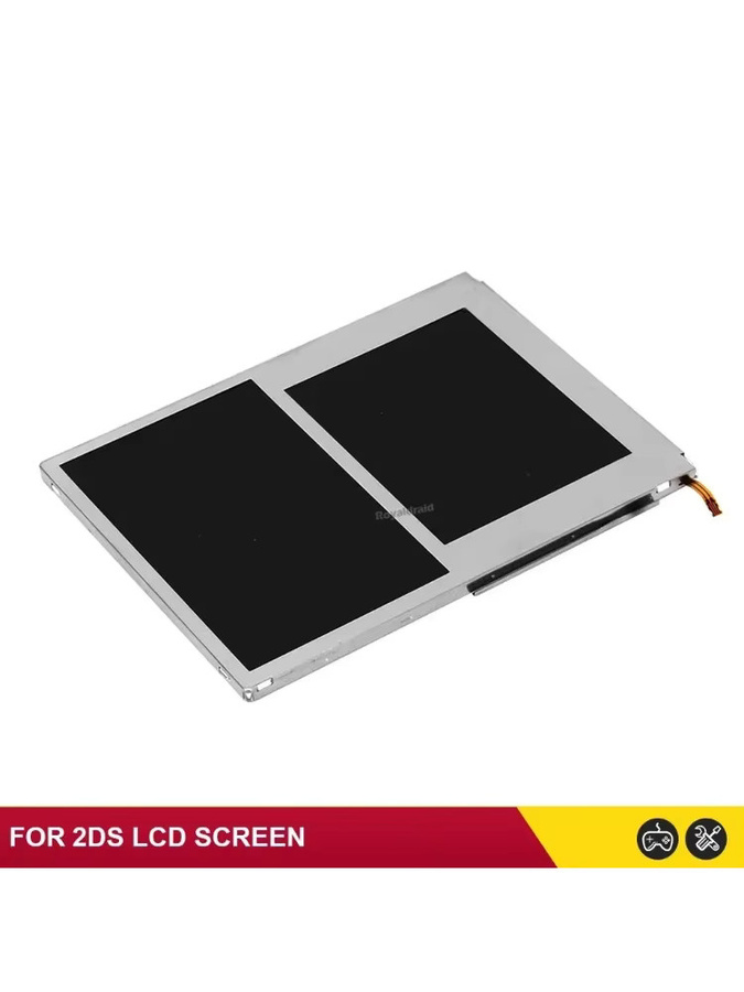 Original MBChips MC Top und Bottom LCD Display Ersatz für Nintendo 2DS und 2DS XL Gaming Konsole in Schwarz - Bild 6