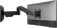 Lindy Monitorhalterung als Display-Wandhalterung mit Gasdruckfeder, Farbe: Schwarz, VESA: 75 x 75 mm, für Monitore bis 32 Zoll - Bild 1