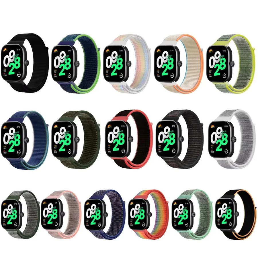 Xiaomi Uhrenarmband Nylon, Schleife, Multicolor, Redmi Uhr 4/5, Mi band 8/9 Pro - Bild 2