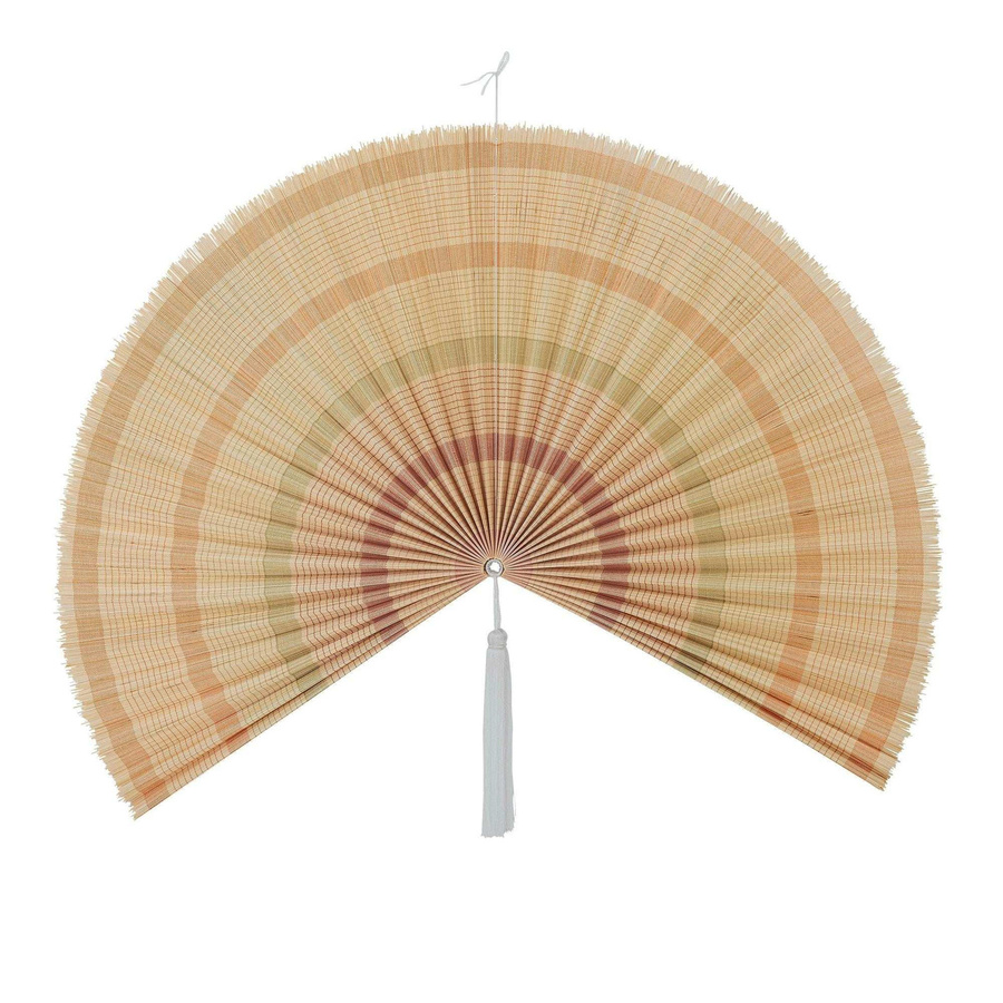Bloomingville Jaime Wandornament Fächer aus Bambus in Gelb, Höhe: 160 cm - Bild 1