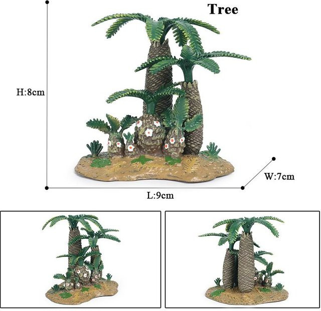 Oenux Dekofigur Baobab Baumstumpf in Grün als rustikale Heimdekoration und Lernspielzeug für Kinder - Bild 1