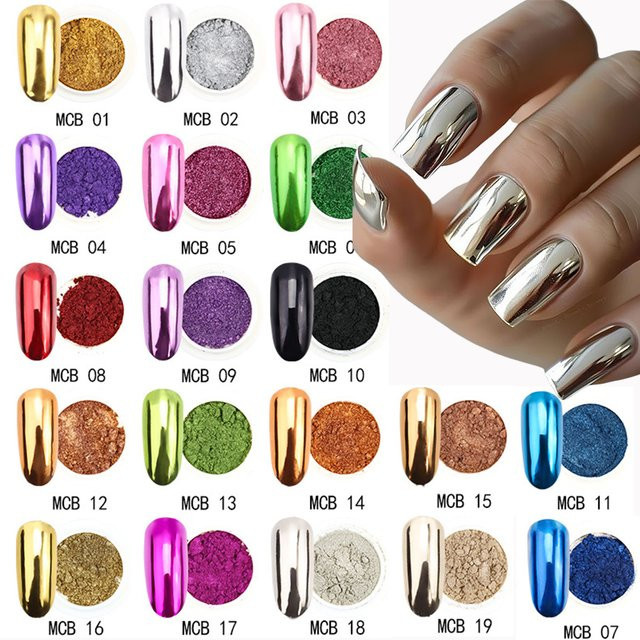 MAFANAILS Nail Art Magic Mirror Powder, Metallic, Unisex - Bild 1