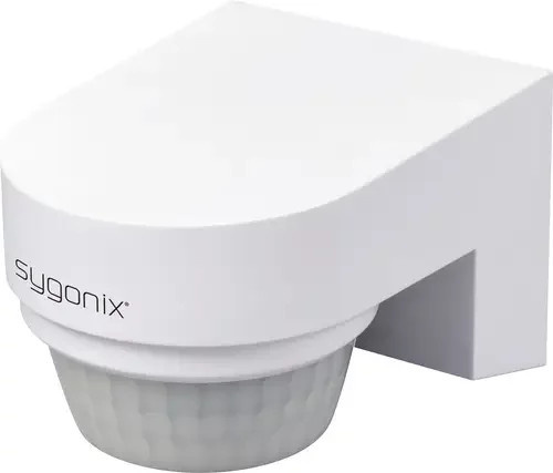Sygonix SY-6733030 PIR-Bewegungsmelder für die Wandmontage mit 240 Grad Erfassungsbereich, Weiß, IP65 - Bild 1