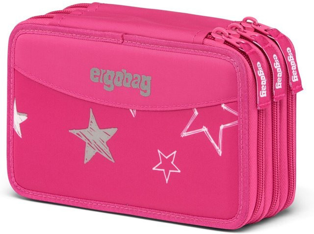 ergobag Schulmäppchen Maxi-Mäppchen mit 3 Fächern SternzauberBär in Pink - Bild 1