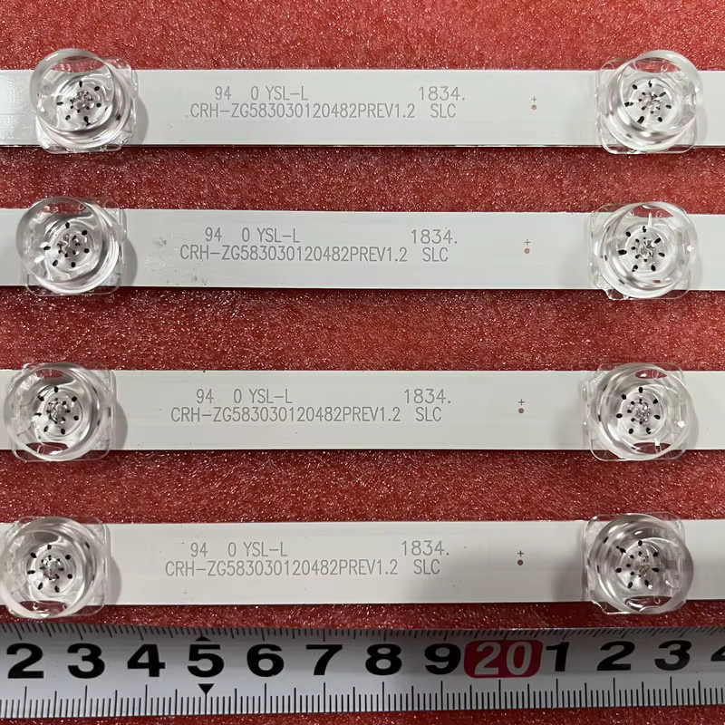 Hkpro LED-Hintergrundbeleuchtungsstreifen mit 12 LEDs in Weiß für CHIQ TV-Modelle U58G5500 U58G7N SL581MU 58D2P 58F8 58DP600 - Bild 2