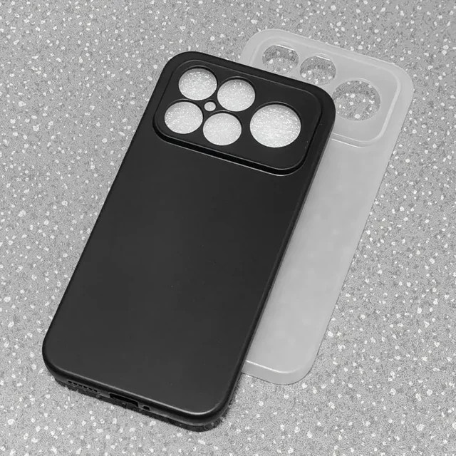 Matte stoßfeste Handyhülle für POCO F8 Pro und POCO F8 Ultra aus Ultra Soft TPU in Schwarz - Bild 1