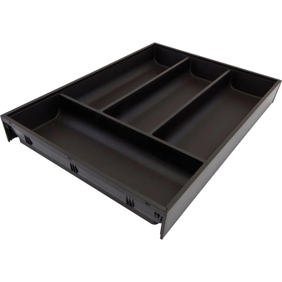 Blum Besteckeinsatz Ambia-Line aus Stahl in Carbonschwarz Matt, B/T/H: 42,5 x 30,0 x 5,0 cm - Bild 2