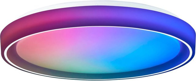 Brilliant LED-Deckenleuchte Floco RGB + CCT in Weiß, rund, Durchmesser: 49,5 cm - Bild 1