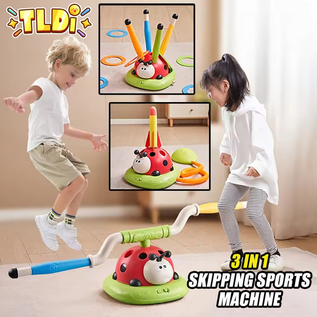 CONUSEA 3-in-1-Marienkäfer, Springseil, Wurfmaschine, Stomping Launcher, Sportspielzeug - Bild 1