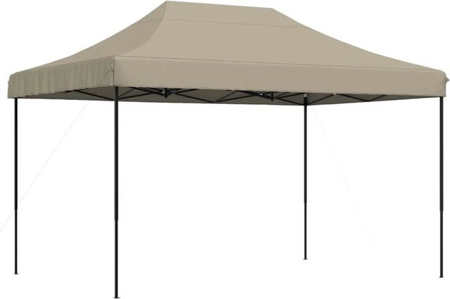 vidaXL Partyzelt Pop-Up Faltbar Taupe B/T/H: 410 x 279 x 315 cm - Bild 1