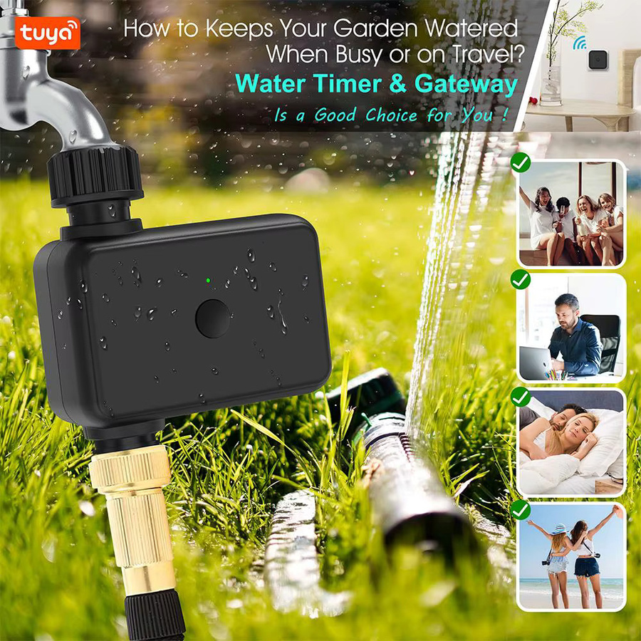 Smart Leben Automatischer Wasser Timer für Sprinkler Systeme mit WiFi und Bluetooth, Schwarz - Bild 4