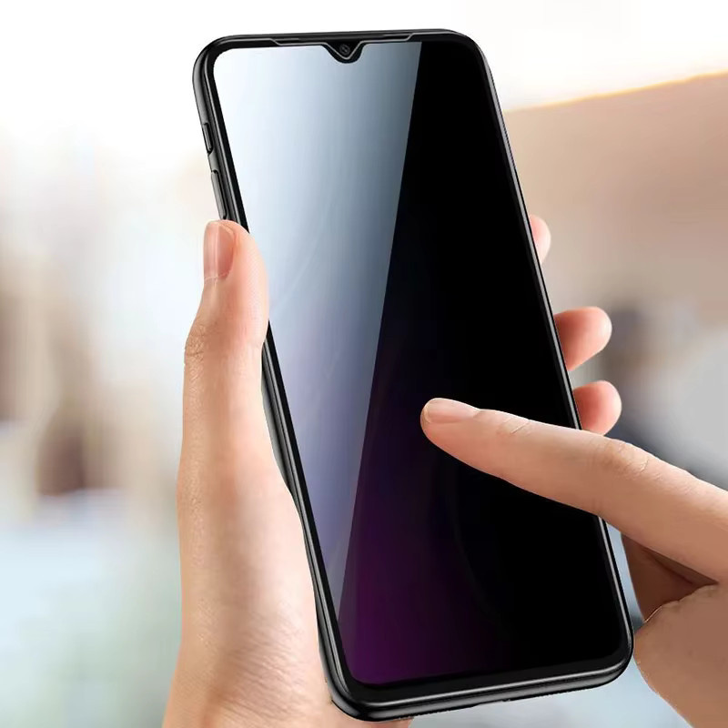 ZTE Blade A76 A56 A36 A35 A35e Anti-Spy Displayschutzfolie aus gehärtetem Glas in Schwarz - Bild 4