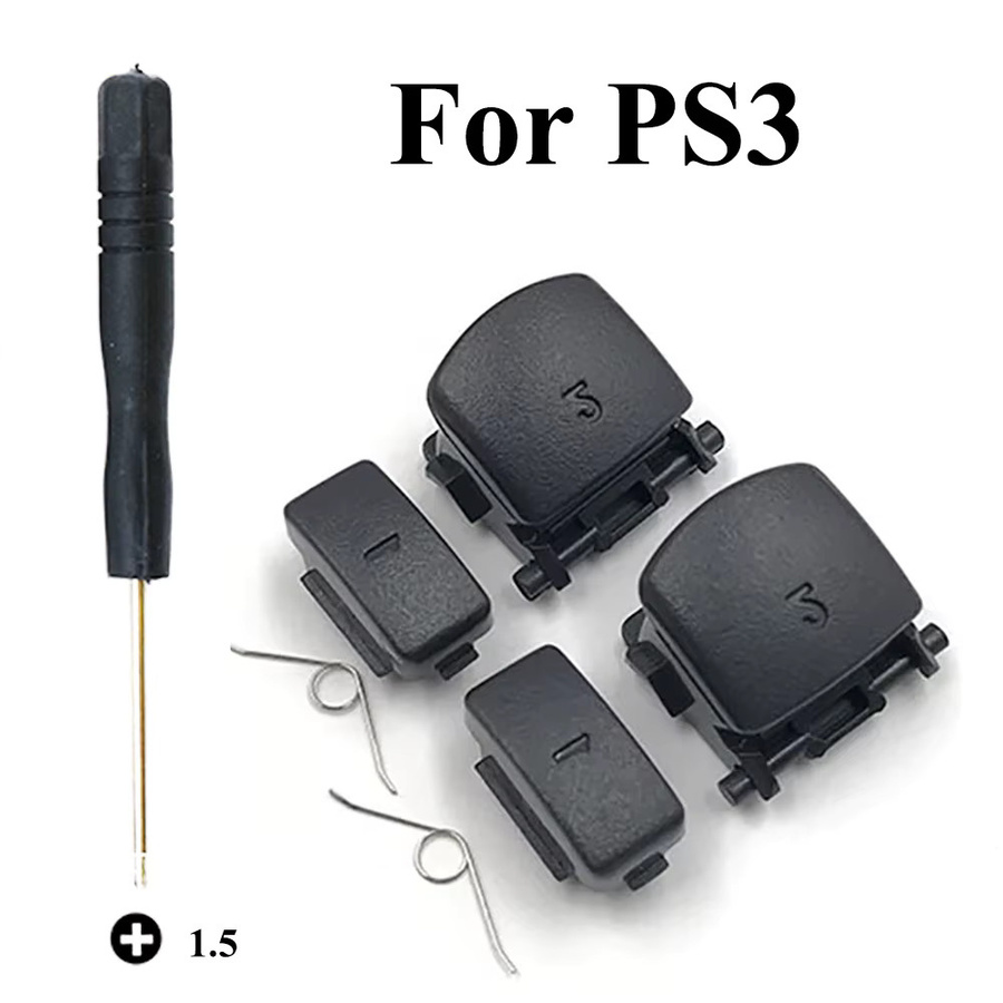 JCD Reparatur-Set für PS3 Controller: Leitfähige Gummitasten für L1 R1 L2 R2 Trigger ABCD - Bild 3