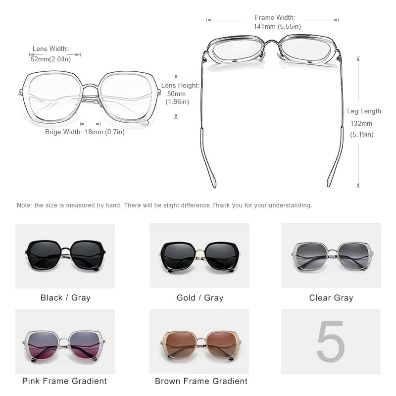 KINGSEVEN Sonnenbrille Schmetterling, Vollrand, Metall, Damen - Bild 3