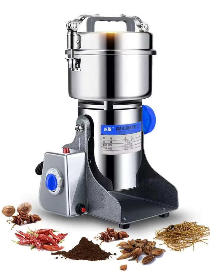 DIVEDEER Universal Getreidemühle aus Edelstahl für Getreide, Gewürze und Kaffee, Farbe: Silber - Bild 5