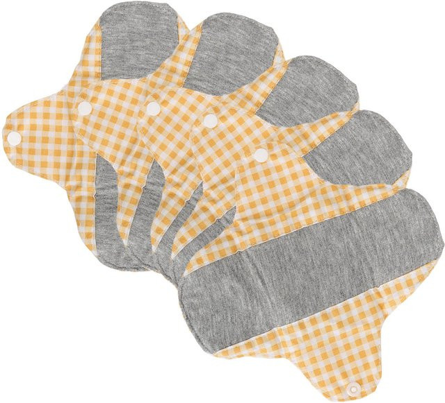 GoolRC Menstruationspads aus Baumwolle, 5 Stück, beige, Damen - Bild 1