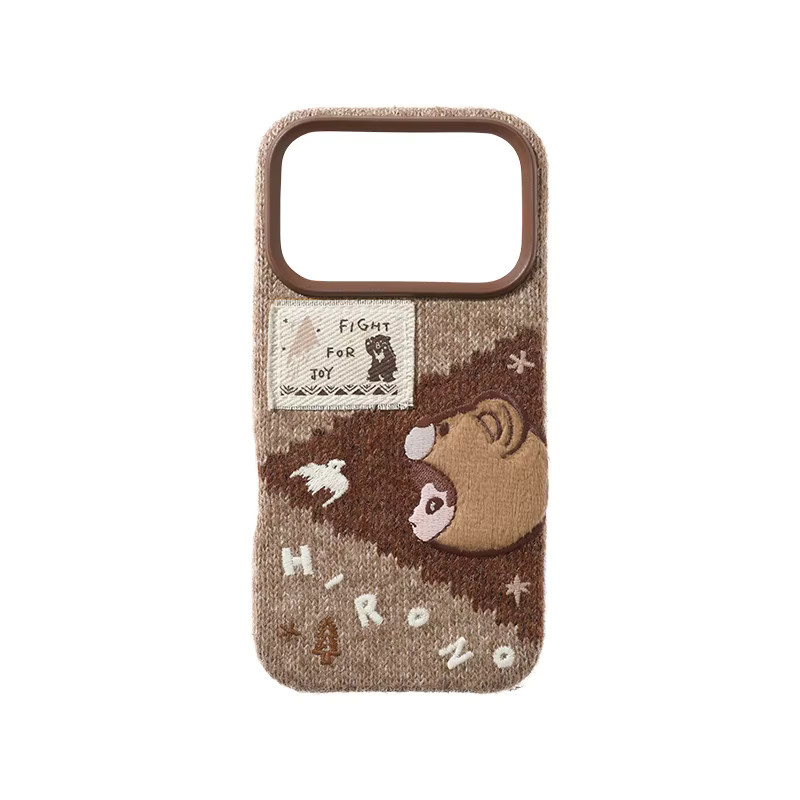 POP MART Hirono Road Journal Series iPhone Hülle im Patchwork-Strick-Design für iPhone 17 Pro und iPhone 17 Pro Max - Bild 2