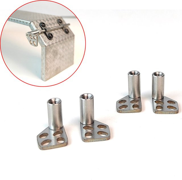 Tamiya Kotflügel Befestigungssitz, Metall, Maßstab 1:14, Grau - Bild 1